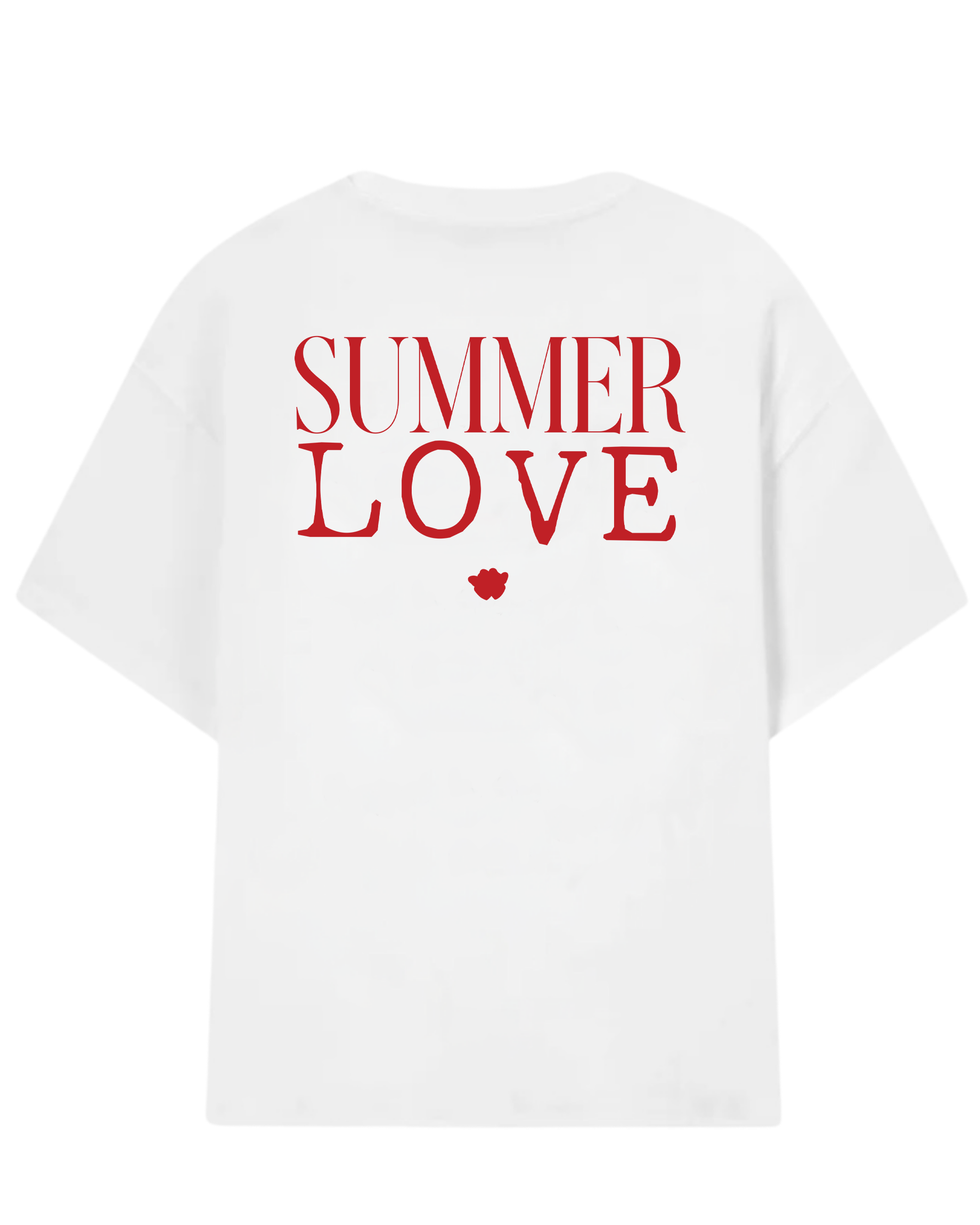Summer Love Boxy Tee Off-White