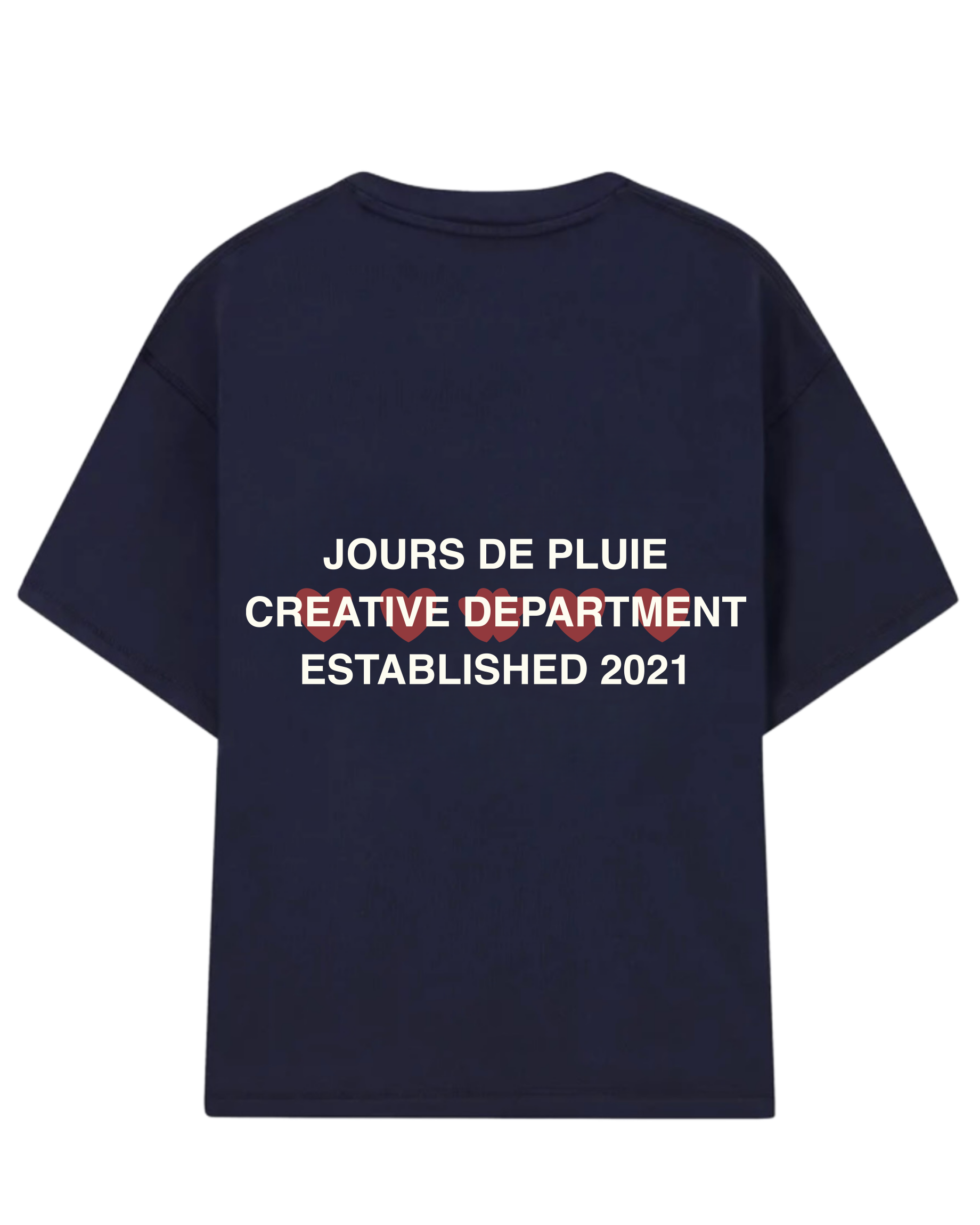 Creative Hearts Tee Navy