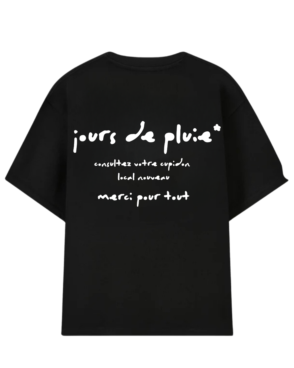 Merci Oversized Tee Black