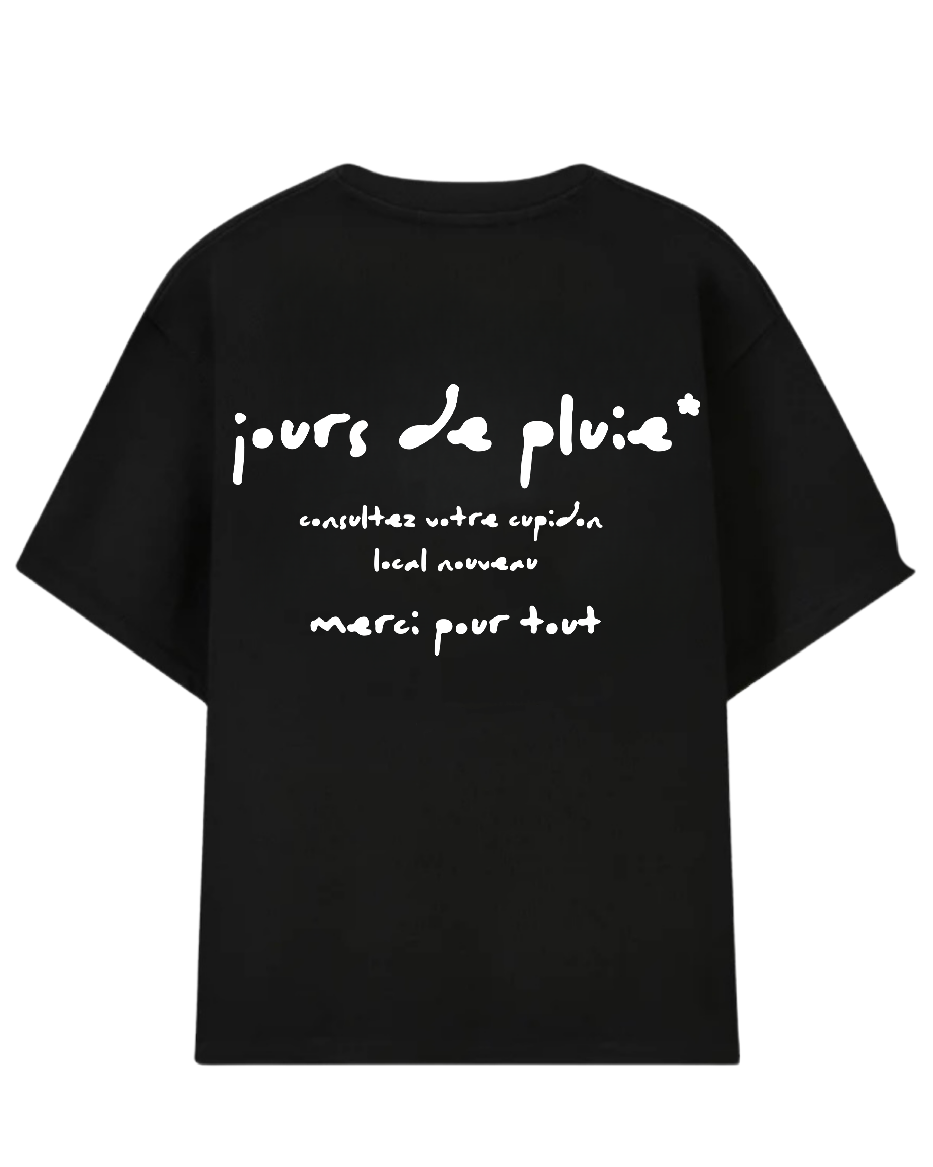 Merci Oversized Tee Black