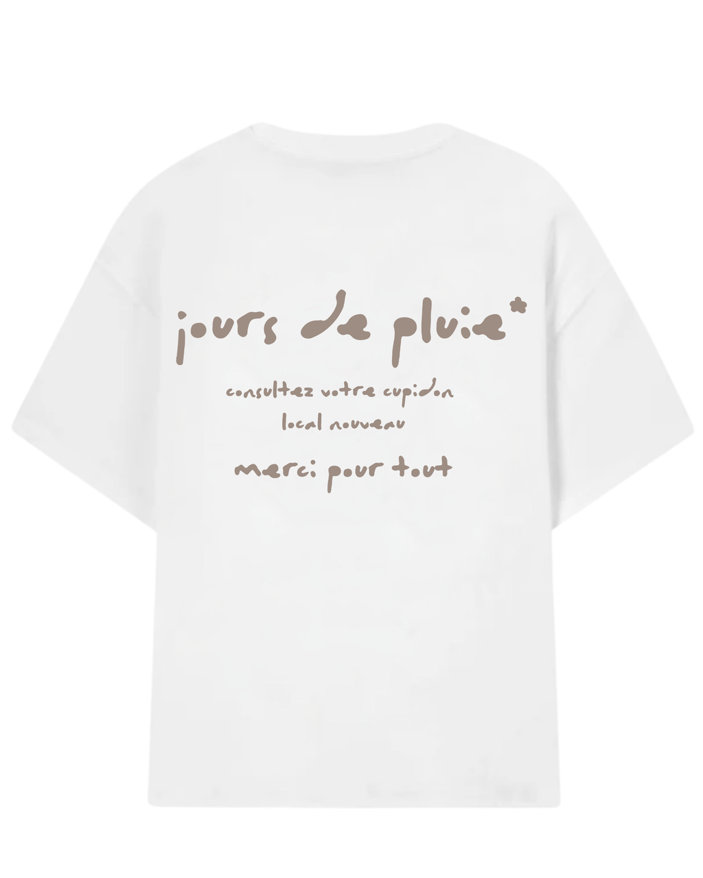 Merci Oversized Tee Off-White