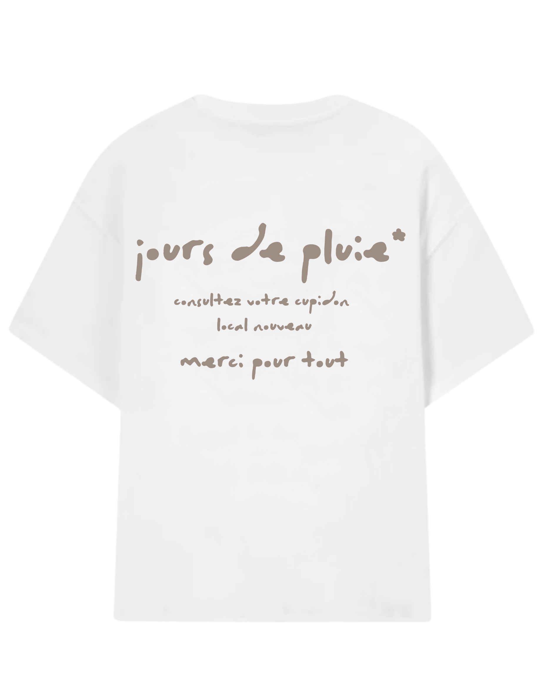Merci Oversized Tee Off-White